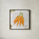 Garden Treasures VIII by Emily Adams. Shown in a sleek black glass frame for a contemporary gallery look. Available as an archival giclee rolled canvas, fine art paper, or poster print. SKU 25991a.
