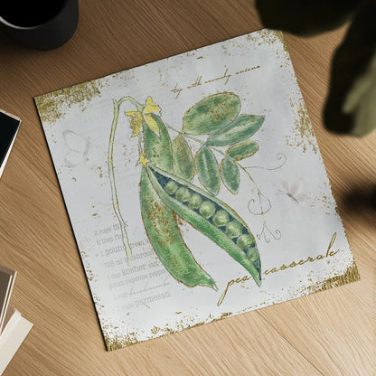 Garden Treasures X by Emily Adams. Shown as a detailed flat fine art print, highlighting archival giclee quality. Available as an archival giclee rolled canvas, fine art paper, or poster print. SKU 25993a.