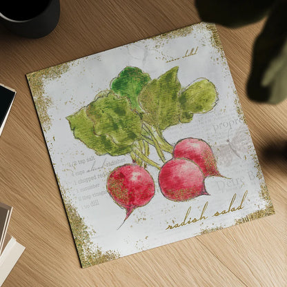 Garden Treasures XII by Emily Adams. Shown as a detailed flat fine art print, highlighting archival giclee quality. Available as an archival giclee rolled canvas, fine art paper, or poster print. SKU 25995a.