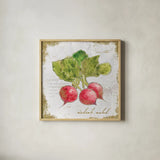 Garden Treasures XII by Emily Adams. Shown in a natural wood glass frame for a timeless modern aesthetic. Available as an archival giclee rolled canvas, fine art paper, or poster print. SKU 25995a.
