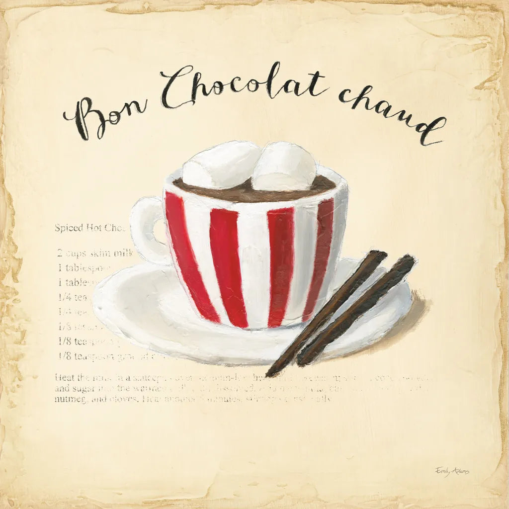 Holiday Cafe V by Emily Adams. SKU 30938a. Archival Giclee Fine art print for wall decor.