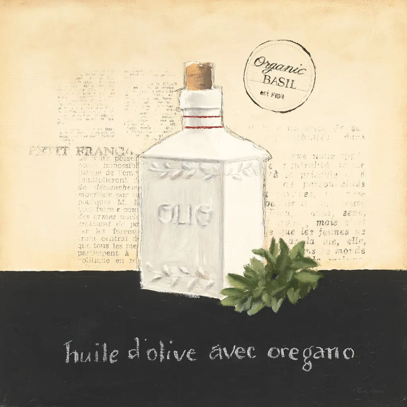 Huile d Olive II by Emily Adams. SKU 11371a. Archival Giclee Fine art print for wall decor.