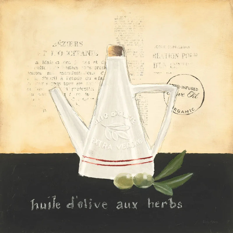 Huile d Olive IV by Emily Adams. SKU 11373a. Archival Giclee Fine art print for wall decor.