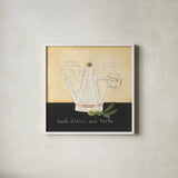 Huile d Olive IV by Emily Adams. Shown in a crisp white glass frame for a clean and minimalist style. Available as an archival giclee rolled canvas, fine art paper, or poster print. SKU 11373a.