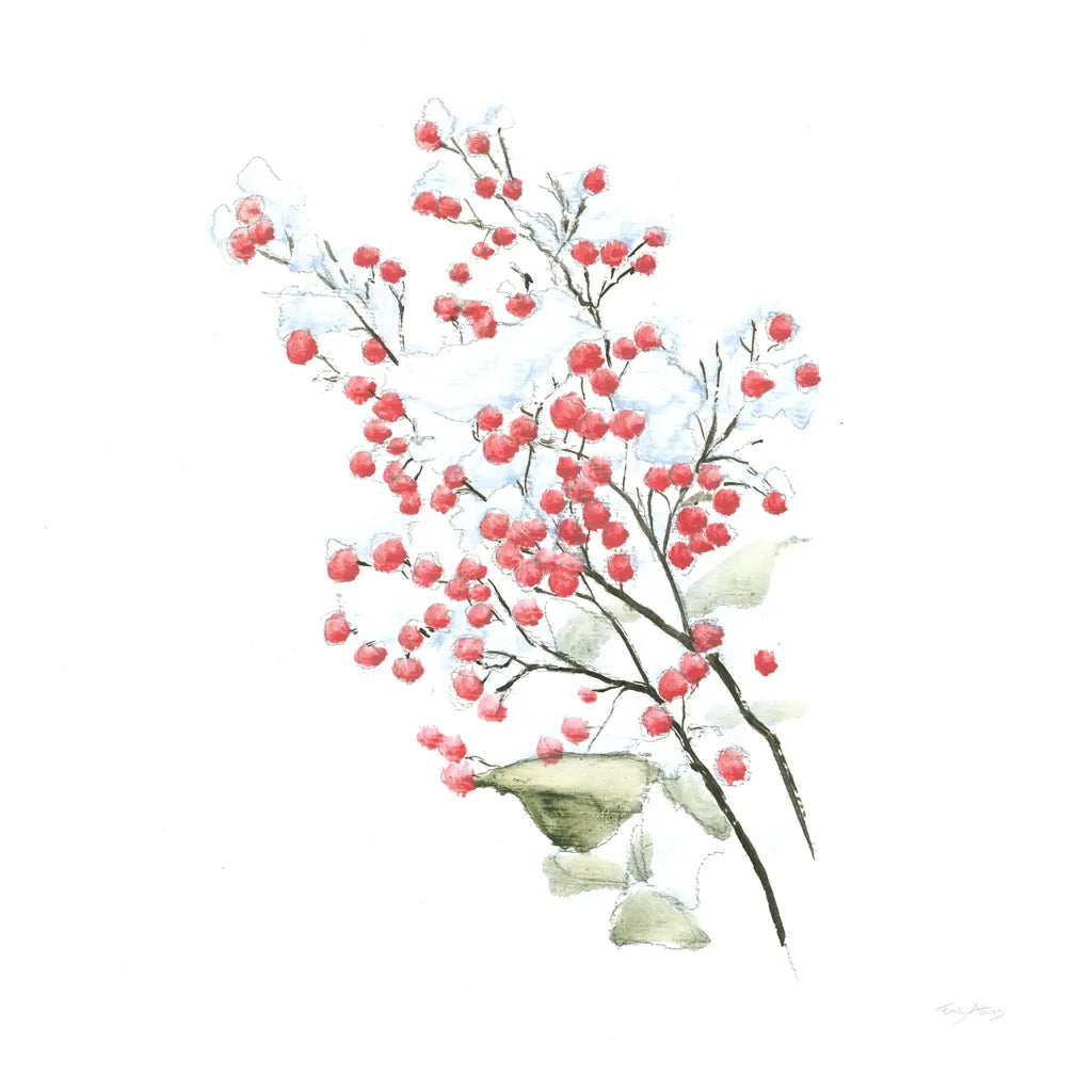 Into the Woods Holly by Emily Adams. SKU 30991a. Archival Giclee Fine art print for wall decor.
