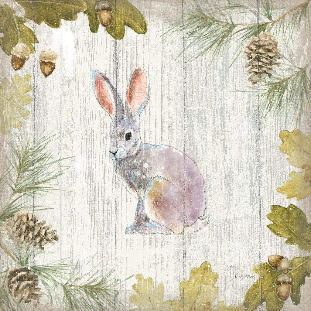 Into the Woods I on Barn Board by Emily Adams. SKU 26472a. Archival Giclee Fine art print for wall decor.