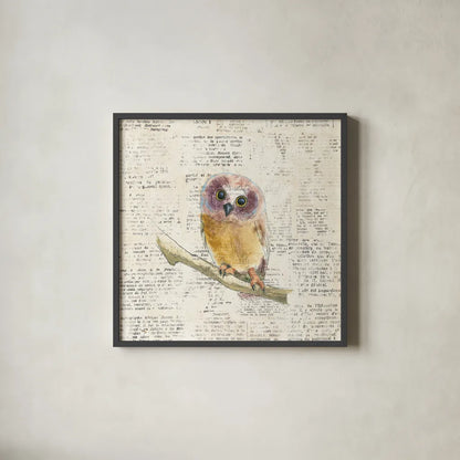 Into the Woods II no Border by Emily Adams. Shown in a sleek black glass frame for a contemporary gallery look. Available as an archival giclee rolled canvas, fine art paper, or poster print. SKU 22877a.