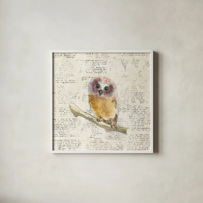 Into the Woods II no Border by Emily Adams. Shown in a crisp white glass frame for a clean and minimalist style. Available as an archival giclee rolled canvas, fine art paper, or poster print. SKU 22877a.