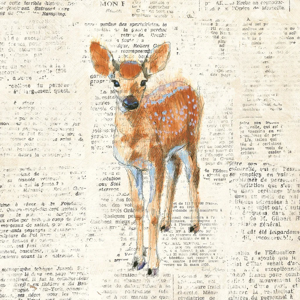 Into the Woods III no Border by Emily Adams. SKU 22878a. Archival Giclee Fine art print for wall decor.