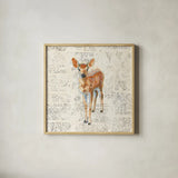 Into the Woods III no Border by Emily Adams. Shown in a natural wood glass frame for a timeless modern aesthetic. Available as an archival giclee rolled canvas, fine art paper, or poster print. SKU 22878a.
