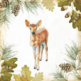 Into the Woods III on White Border by Emily Adams. SKU 22866a. Archival Giclee Fine art print for wall decor.