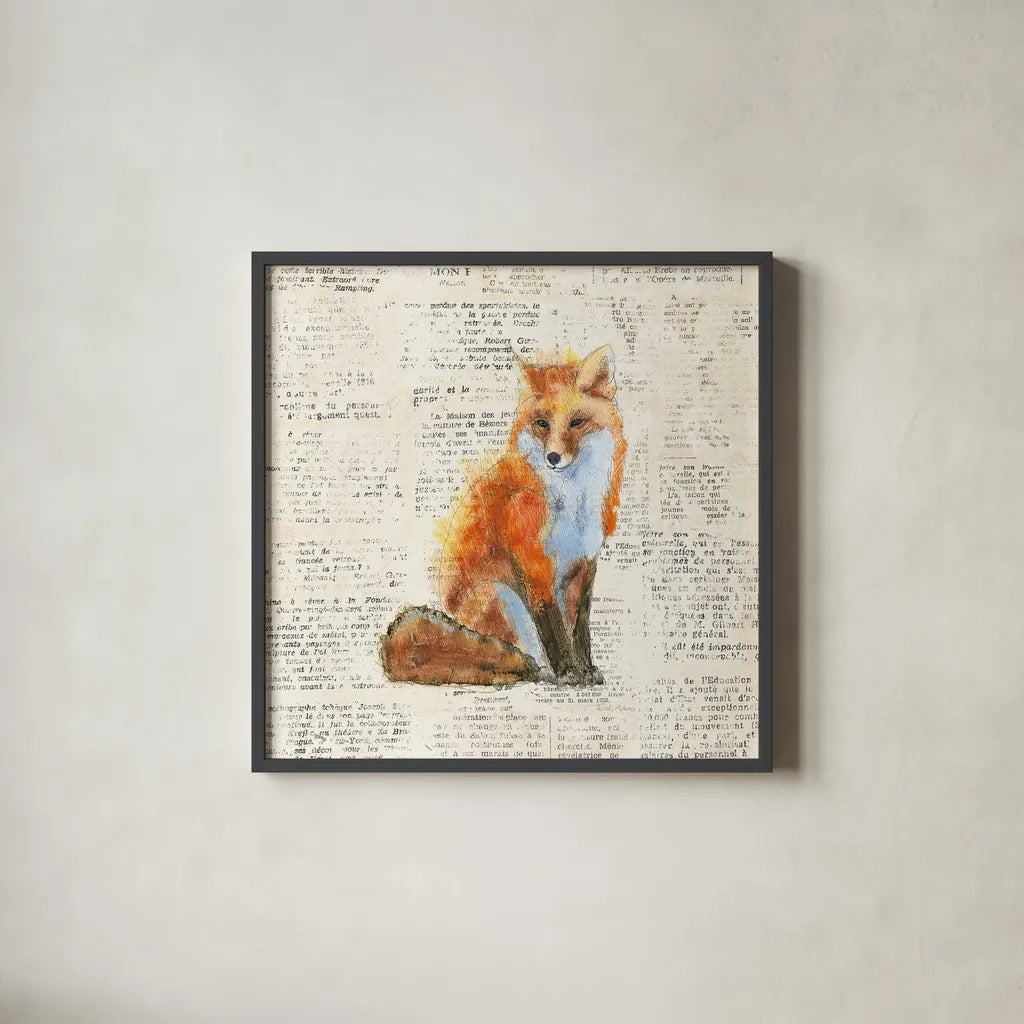 Into the Woods IV no Border by Emily Adams. Shown in a sleek black glass frame for a contemporary gallery look. Available as an archival giclee rolled canvas, fine art paper, or poster print. SKU 22879a.