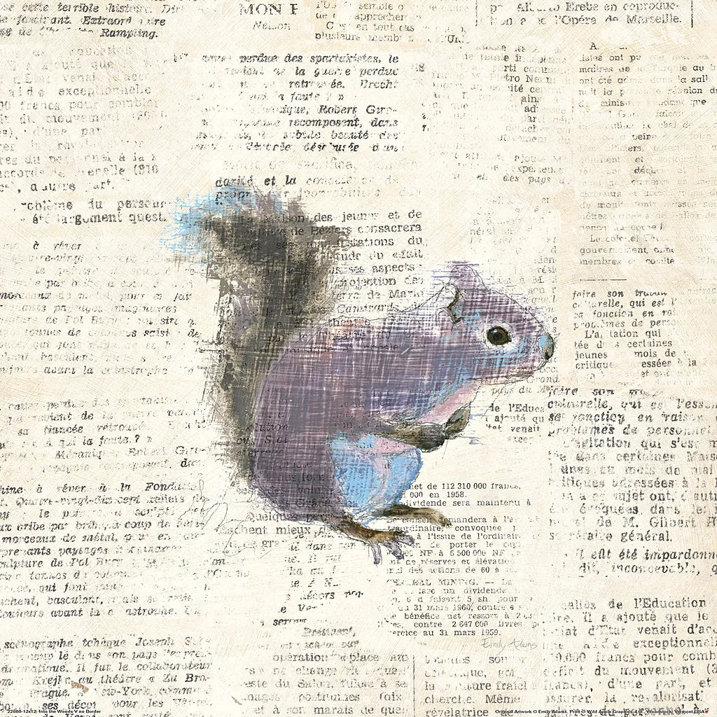 Into the Woods V no Border by Emily Adams. SKU 22880a. Archival Giclee Fine art print for wall decor.