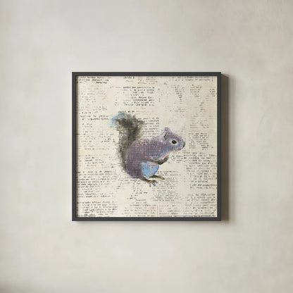 Into the Woods V no Border by Emily Adams. Shown in a sleek black glass frame for a contemporary gallery look. Available as an archival giclee rolled canvas, fine art paper, or poster print. SKU 22880a.