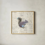 Into the Woods V no Border by Emily Adams. Shown in a natural wood glass frame for a timeless modern aesthetic. Available as an archival giclee rolled canvas, fine art paper, or poster print. SKU 22880a.