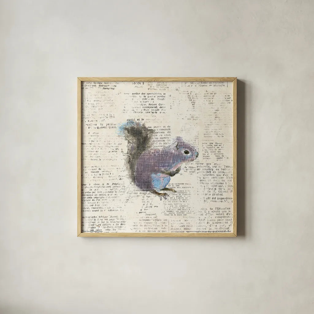 Into the Woods V no Border by Emily Adams. Shown in a natural wood glass frame for a timeless modern aesthetic. Available as an archival giclee rolled canvas, fine art paper, or poster print. SKU 22880a.