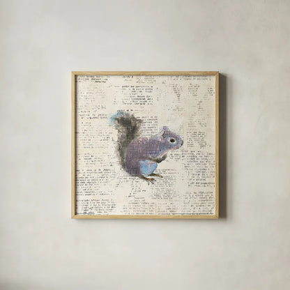 Into the Woods V no Border by Emily Adams. Shown in a natural wood glass frame for a timeless modern aesthetic. Available as an archival giclee rolled canvas, fine art paper, or poster print. SKU 22880a.