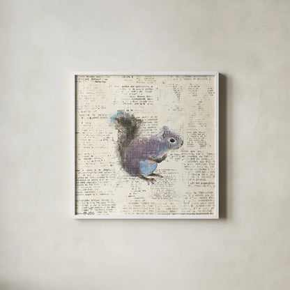 Into the Woods V no Border by Emily Adams. Shown in a crisp white glass frame for a clean and minimalist style. Available as an archival giclee rolled canvas, fine art paper, or poster print. SKU 22880a.