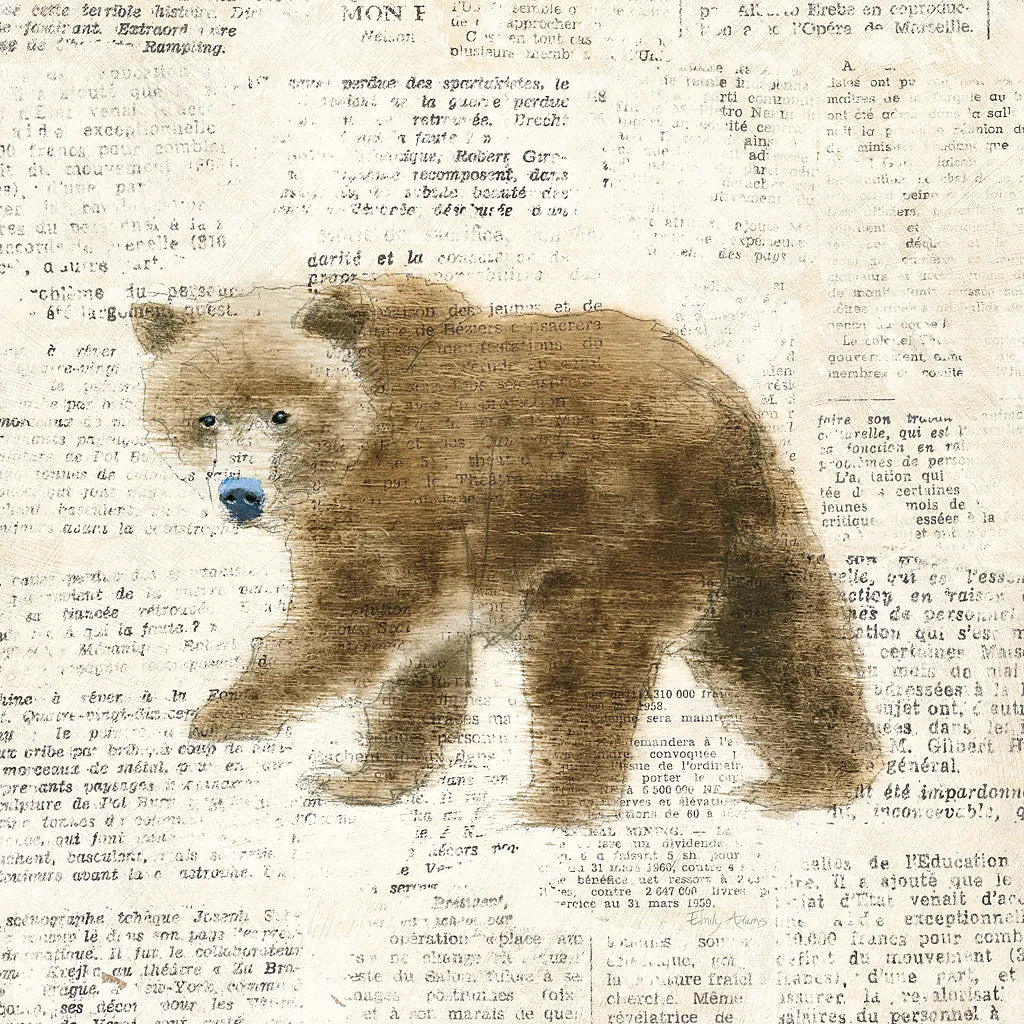 Into the Woods VI no Border by Emily Adams. SKU 22881a. Archival Giclee Fine art print for wall decor.