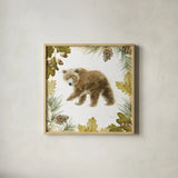 Into the Woods VI on White Border by Emily Adams. Shown in a natural wood glass frame for a timeless modern aesthetic. Available as an archival giclee rolled canvas, fine art paper, or poster print. SKU 22869a.