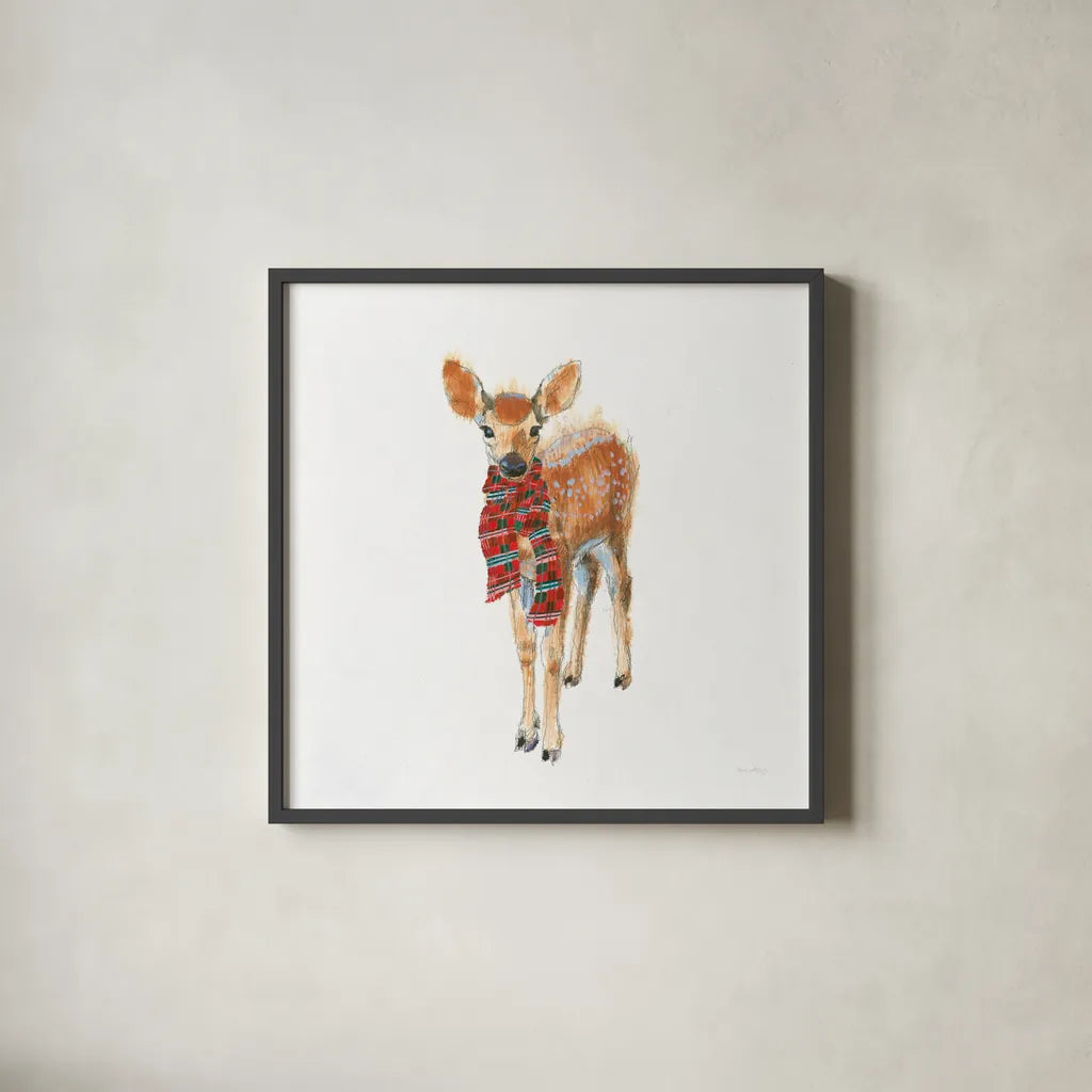 Into the Woods in Style III by Emily Adams. Shown in a sleek black glass frame for a contemporary gallery look. Available as an archival giclee rolled canvas, fine art paper, or poster print. SKU 58288a.