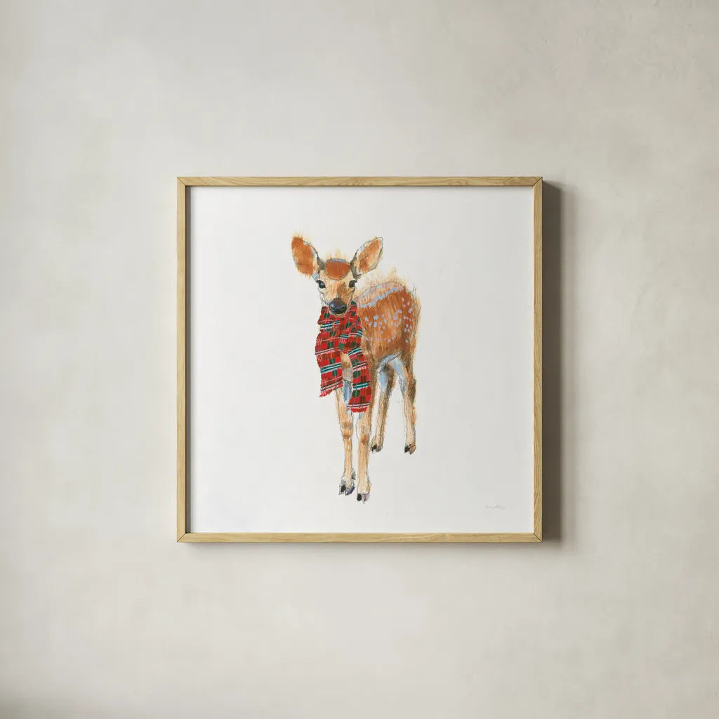 Into the Woods in Style III by Emily Adams. Shown in a natural wood glass frame for a timeless modern aesthetic. Available as an archival giclee rolled canvas, fine art paper, or poster print. SKU 58288a.