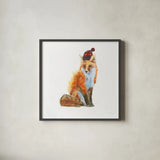 Into the Woods in Style IV by Emily Adams. Shown in a sleek black glass frame for a contemporary gallery look. Available as an archival giclee rolled canvas, fine art paper, or poster print. SKU 58289a.