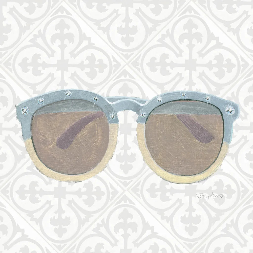 Must Have Fashion I Gray White by Emily Adams. SKU 43085a. Archival Giclee Fine art print for wall decor.