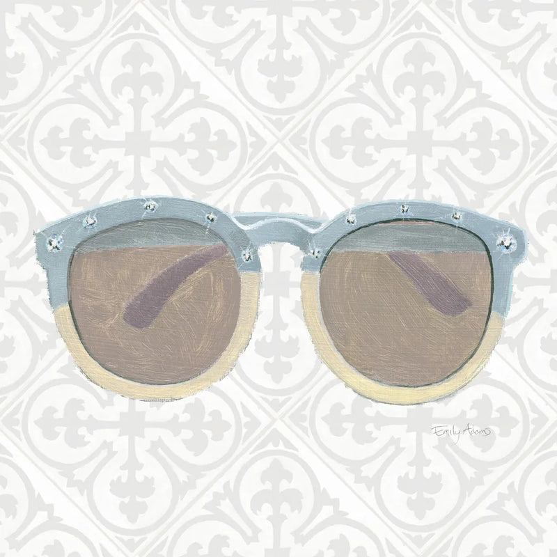 Must Have Fashion I Gray White by Emily Adams. SKU 43085a. Archival Giclee Fine art print for wall decor.