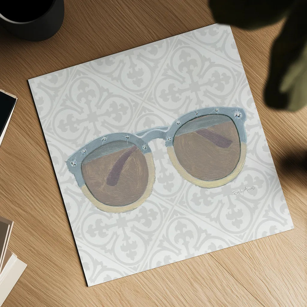 Must Have Fashion I Gray White by Emily Adams. Shown as a detailed flat fine art print, highlighting archival giclee quality. Available as an archival giclee rolled canvas, fine art paper, or poster print. SKU 43085a.