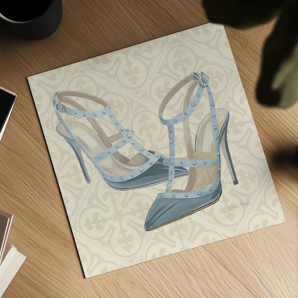 Must Have Fashion II by Emily Adams. Shown as a detailed flat fine art print, highlighting archival giclee quality. Available as an archival giclee rolled canvas, fine art paper, or poster print. SKU 42863a.