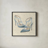 Must Have Fashion II by Emily Adams. Shown in a sleek black glass frame for a contemporary gallery look. Available as an archival giclee rolled canvas, fine art paper, or poster print. SKU 42863a.