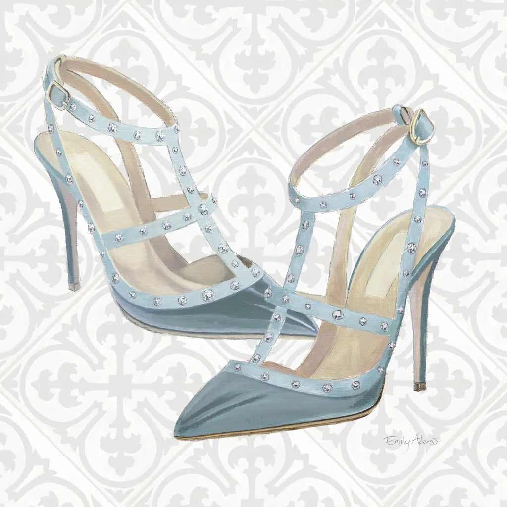 Must Have Fashion II Gray White by Emily Adams. SKU 43086a. Archival Giclee Fine art print for wall decor.