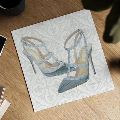 Must Have Fashion II Gray White by Emily Adams. Shown as a detailed flat fine art print, highlighting archival giclee quality. Available as an archival giclee rolled canvas, fine art paper, or poster print. SKU 43086a.