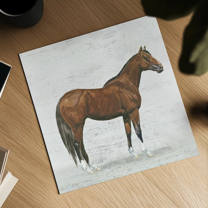 Natural Charm I Sq on Wood by Emily Adams. Shown as a detailed flat fine art print, highlighting archival giclee quality. Available as an archival giclee rolled canvas, fine art paper, or poster print. SKU 31280a.