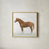 Natural Charm II Sq on Wood by Emily Adams. Shown in a natural wood glass frame for a timeless modern aesthetic. Available as an archival giclee rolled canvas, fine art paper, or poster print. SKU 31281a.