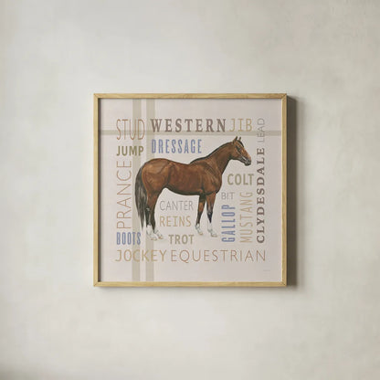 Natural Charm III by Emily Adams. Shown in a natural wood glass frame for a timeless modern aesthetic. Available as an archival giclee rolled canvas, fine art paper, or poster print. SKU 48934a.