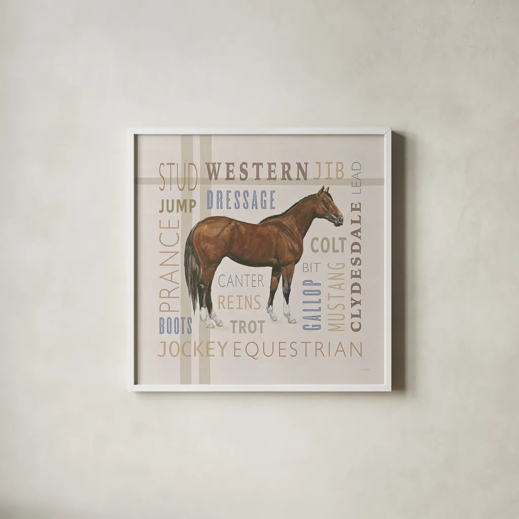 Natural Charm III by Emily Adams. Shown in a crisp white glass frame for a clean and minimalist style. Available as an archival giclee rolled canvas, fine art paper, or poster print. SKU 48934a.