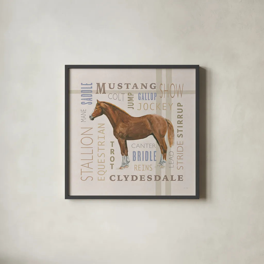 Natural Charm IV by Emily Adams. Shown in a sleek black glass frame for a contemporary gallery look. Available as an archival giclee rolled canvas, fine art paper, or poster print. SKU 48935a.