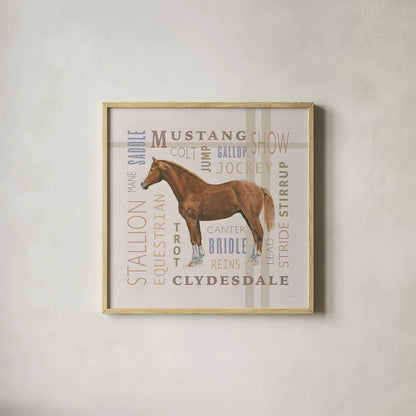 Natural Charm IV by Emily Adams. Shown in a natural wood glass frame for a timeless modern aesthetic. Available as an archival giclee rolled canvas, fine art paper, or poster print. SKU 48935a.