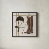 Natural Charm V by Emily Adams. Shown in a sleek black glass frame for a contemporary gallery look. Available as an archival giclee rolled canvas, fine art paper, or poster print. SKU 48936a.