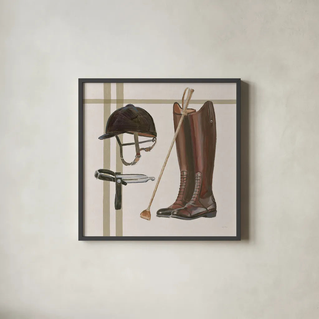 Natural Charm V by Emily Adams. Shown in a sleek black glass frame for a contemporary gallery look. Available as an archival giclee rolled canvas, fine art paper, or poster print. SKU 48936a.