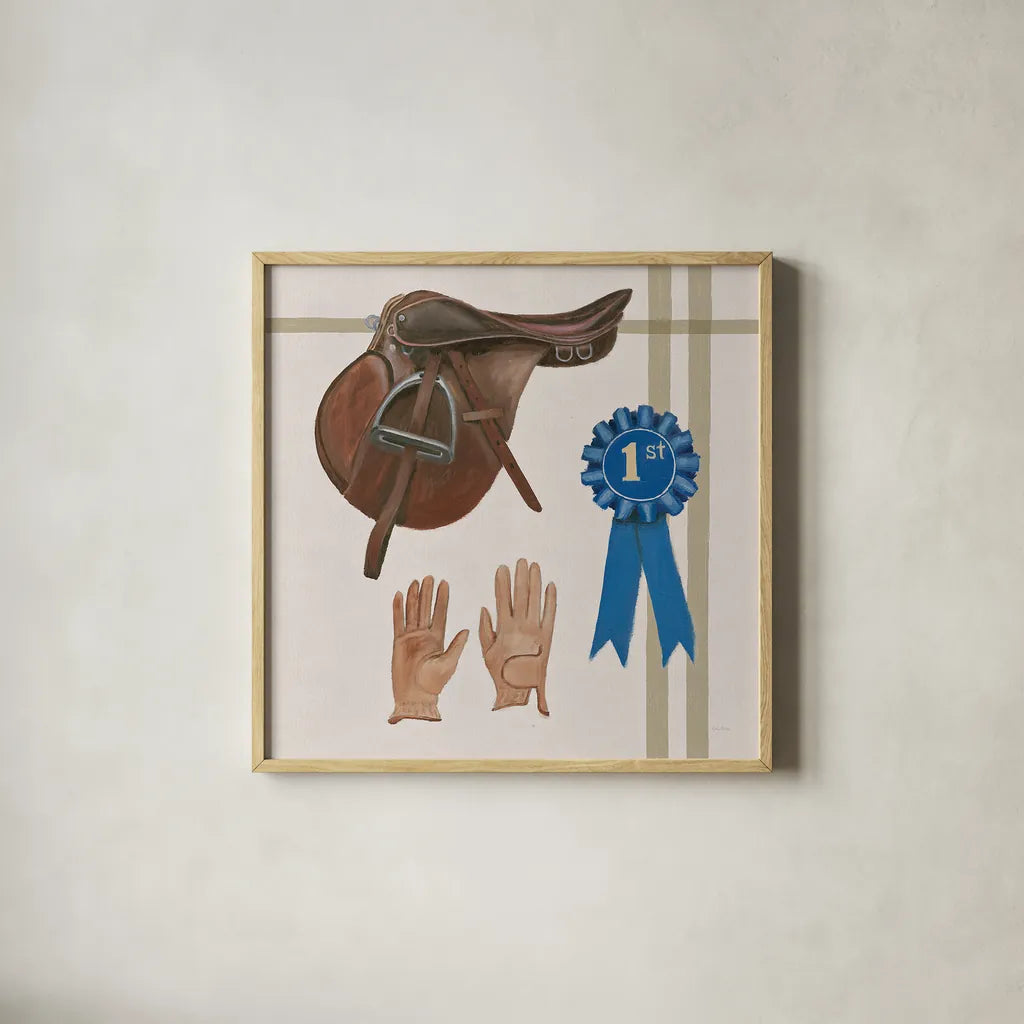 Natural Charm VI by Emily Adams. Shown in a natural wood glass frame for a timeless modern aesthetic. Available as an archival giclee rolled canvas, fine art paper, or poster print. SKU 48937a.