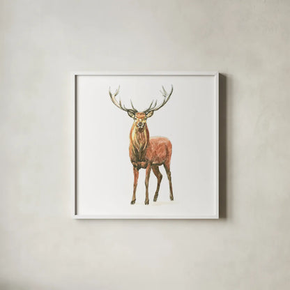 Natural Majesty II by Emily Adams. Shown in a crisp white glass frame for a clean and minimalist style. Available as an archival giclee rolled canvas, fine art paper, or poster print. SKU 30294a.