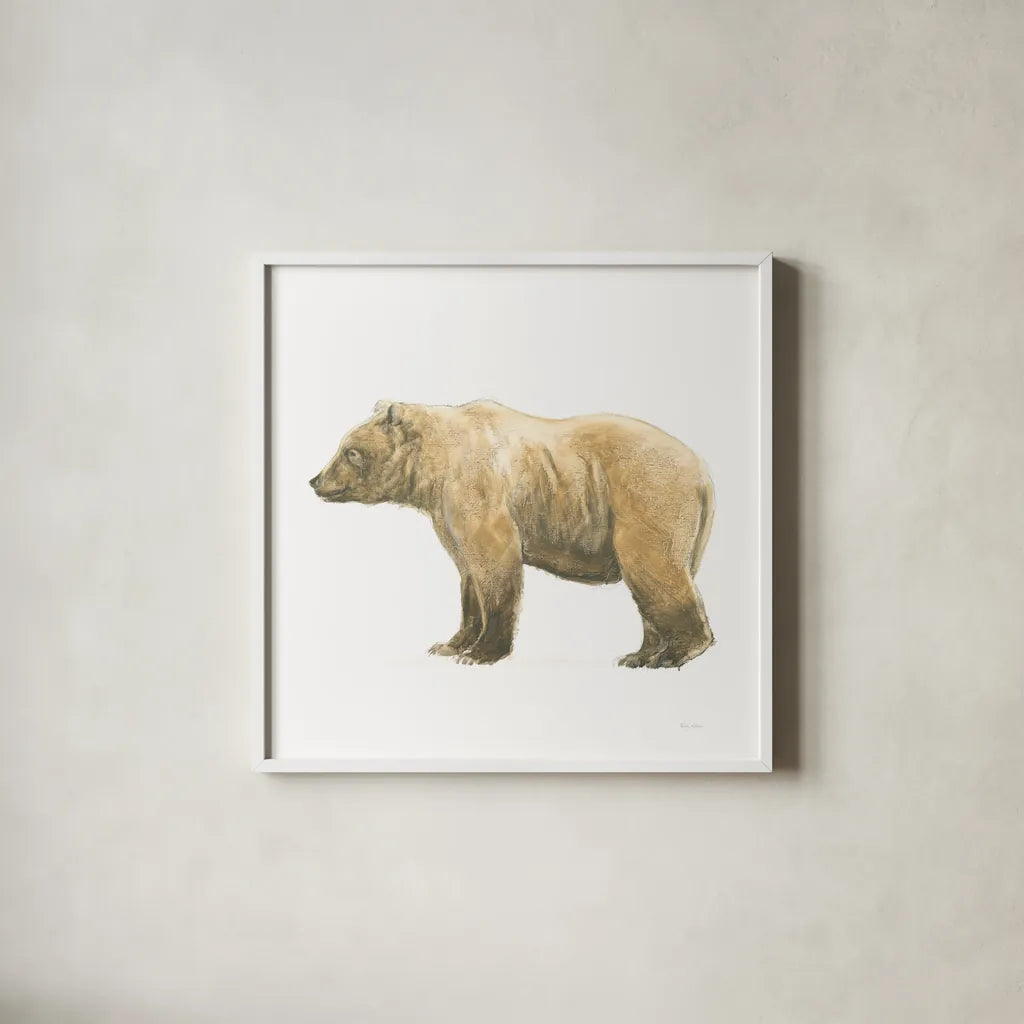 Natural Majesty III by Emily Adams. Shown in a crisp white glass frame for a clean and minimalist style. Available as an archival giclee rolled canvas, fine art paper, or poster print. SKU 30887a.