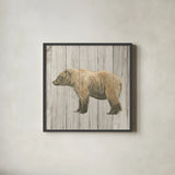 Natural Majesty III v2 on Wood by Emily Adams. Shown in a sleek black glass frame for a contemporary gallery look. Available as an archival giclee rolled canvas, fine art paper, or poster print. SKU 30924a.