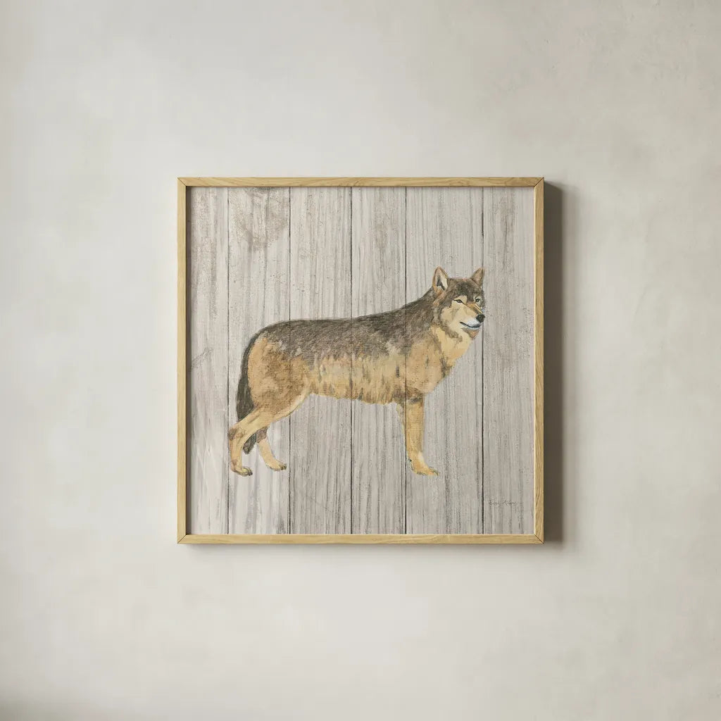 Natural Majesty IV v2 on Wood by Emily Adams. Shown in a natural wood glass frame for a timeless modern aesthetic. Available as an archival giclee rolled canvas, fine art paper, or poster print. SKU 30925a.