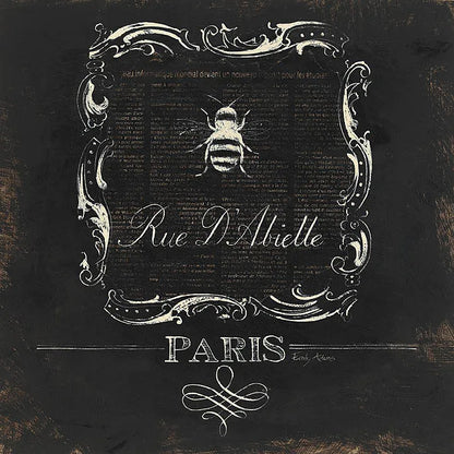 Paris Bees IV by Emily Adams. SKU 34803a. Archival Giclee Fine art print for wall decor.