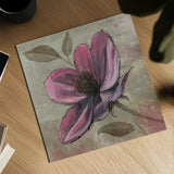 Plum Floral III by Emily Adams. Shown as a detailed flat fine art print, highlighting archival giclee quality. Available as an archival giclee rolled canvas, fine art paper, or poster print. SKU 14991a.