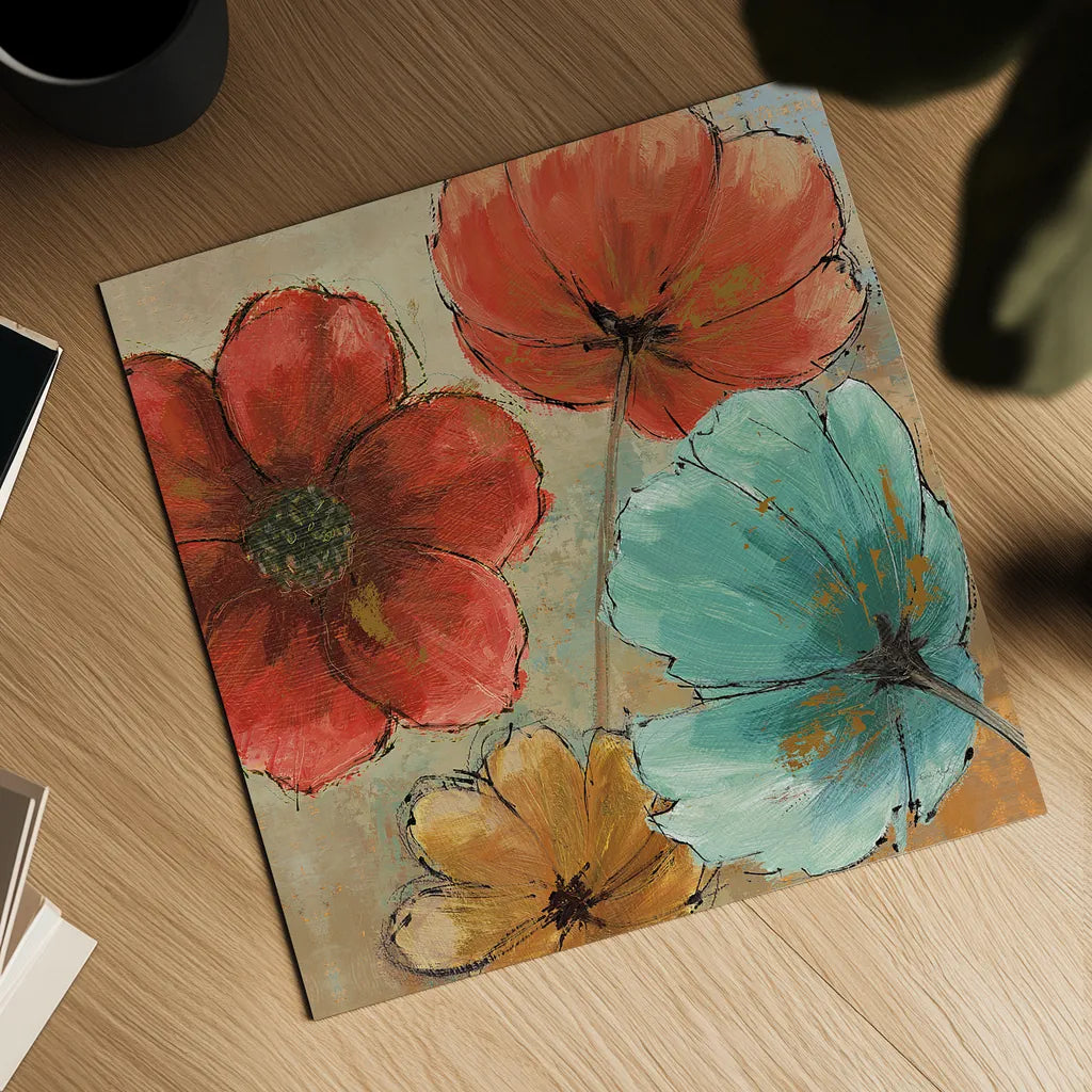 Rainbow III by Emily Adams. Shown as a detailed flat fine art print, highlighting archival giclee quality. Available as an archival giclee rolled canvas, fine art paper, or poster print. SKU 15194a.